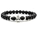 Produktbild WODESHENGRI Armbänder,Männer Armband Schwarz Steinernen Löwen Classic Stone Bead Armband Für Männer Und Frauen Schmuck Geschenk Vorangegangen