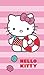 Produktbild CTI 042340 Badetuch Hello Kitty Deauville, Baumwolle velours, 70 x 120 cm