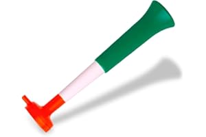 FUN FAN LINE - Confezione 3 Trombe Vuvuzela a Tre Corpi | Clacson Compatto e Smontabile per Calcio, Feste ed Eventi Sportivi | 98 DB Animazione per Bambini e Adulti Facile da Trasportare (Irlanda)