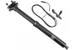 MEROURII Reggisella Bicicletta,Tubo Sella Telescopico Alluminio con Cavo Controllo Manuale per MTB Bici da Strada BMX (30,9/31,6x395mm/30,9/31,6x345mm)