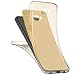 Produktbild Kompatibel mit Samsung Galaxy S6 Hülle,Glänzend Glitzer Handyhülle 360 Grad Rundumschutz-Schale Schutzhülle Case TPU Schutz in Transparent Vorder- und Rückseite Komplettschutz +EINWEG,Gold