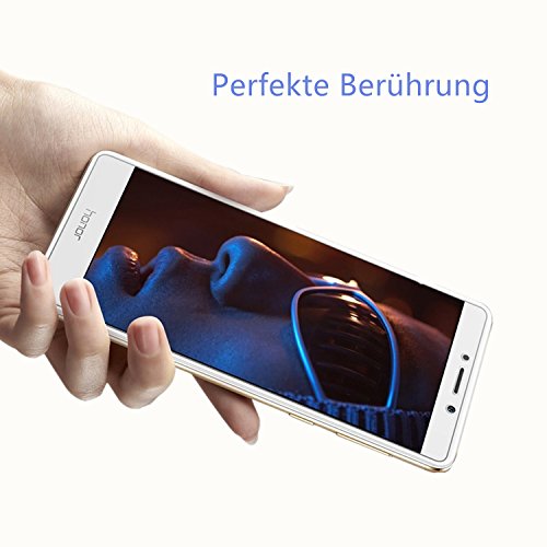(2 Stück) Huawei Honor 6X Schutzfolie displayschutzfolie banqiao Panzerglas Schutzfolie Gehärtetem Glas Schutzfolie für Huawei Honor 6X (kratzfest Kristall-klar und Bläschenfrei) - 4