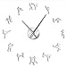 Produktbild Menddy Martial Art Taekwondo Figuren DIY Wanduhr Kickboxen Karate Guys Wandaufkleber Dekorative Wanduhr Uhr Silber 47 Zoll