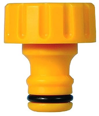 Hozelock 2167A6002 Raccord pour Robinet Fileté Extérieur Diamètre 20/27 Jaune/Gris 17 x 10 x 21 cm