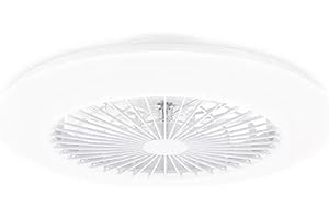 ‎PHILIPS PHILIPS Deckenventilator und LED Deckenleuchte Amigo, 25W+60W, Durchmesser 58cm, rund, inkl. Fernbedienung, Weiß