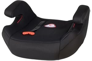 capsula® Sitzerhöhung mit Gurtführung Kindersitzerhöhung Autokindersitz Gruppe 2/3, 15-36 kg schwarz