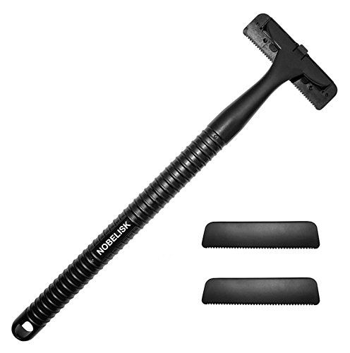 Premium-Rückenrasierer mit 2 Ersatzklingen | Körper-Rasierer für Männer | Rasierer für den Rücken mit Verlängerung mit 2 Wechselklingen