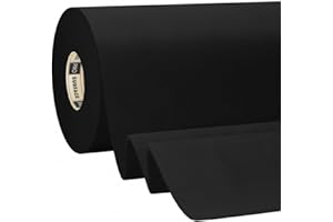 PRO SURFACE Black Van Lining Carpet 4 Way Stretch Camper Conversion Trim - 1 Metre x 2 Metre