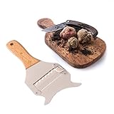 [Materiales de alta calidad] Hecho de acero inoxidable 304, alta calidad, anticorrosión, sin óxido y más seguridad, resistente y duradero para un uso prolongado, y puede girar el tornillo para ajustar fácilmente la posición de la cuchilla.