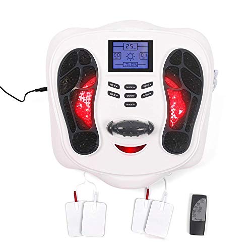 Preisvergleich Produktbild Elektrische Fußmassagegerät - 99 Arten von Elektromagnetischen Wellenintensität - 25 Massagemodi - Fernbedienung - Verbessert die Durchblutung und Lindert Schmerzen - Home Office