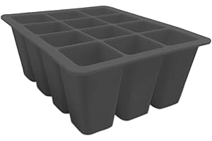 SUDSTY MUMIAO Plateau de semences | Plateaux en silicone pour 12 cellules - Plateau de propagation de plantes pour la croissance des graines, la germination