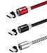 Produktbild SKITCH 3 Pack Magnetische Ladekabel, 2M 360 Grad drehen rund USB C Magnetische Ladekabel USB2.0 A auf magnetische USB 3.1 Typ C Kabel mit LED-Anzeige (nicht für Datensynchronisation)