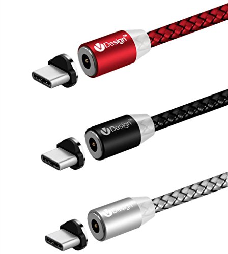 SKITCH 3 Pack Magnetische Ladekabel, 2M 360 Grad drehen rund USB C Magnetische Ladekabel USB2.0 A auf magnetische USB 3.1 Typ C Kabel mit LED-Anzeige (nicht für Datensynchronisation) SKITCH 3 Pack Magnetische Ladekabel, 2M 360 Grad drehen rund USB C Magnetische Ladekabel USB2.0 A auf magnetische USB 3.1 Typ C Kabel mit LED-Anzeige (nicht für Datensynchronisation)