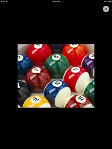 Jeu de billes de billard striÃÂ©es et pleines de bar 51Ã'Â mm avec une bille de choc 48Ã'Â mm by IQ Pool