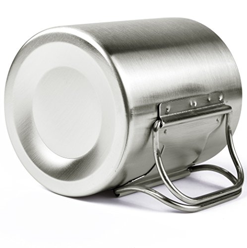 OUTDOOR FREAKZ Outdoor Becher / Camping Becher 300 mL mit Klappgriffen aus Edelstahl - 5