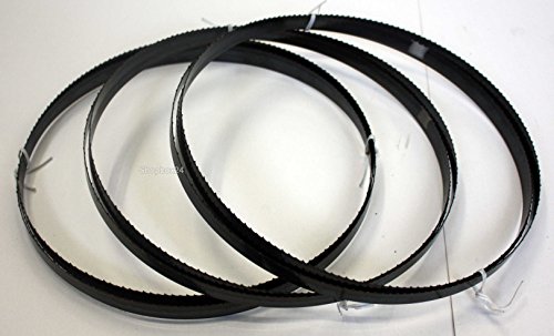 3 x Standard Sägeband Bandsägeband Bandsägeblatt Sägebänder 3380 mm x 13 mm x 0,65 mm x 6 Zähne pro Zoll , für Holz , Hartholz , Brennholz , Sperrholz , Quer- und Schweifschnitte, Palettenrecycling , für Metabo und Elektra Beckum u.v.m.