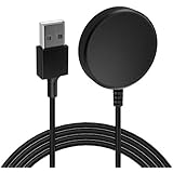 TiMOVO Fit Samsung Galaxy Watch Active Charger, QI Wireless Replacement Magnetic Charger Dock Stand with USB Charging Cable Cord Fit Samsung Galaxy Watch Active Smarwatch - Black