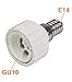 Produktbild 10 Stück. Adapter Lampenfassung E27 bis E14 E14 bis E27/GU10/B22 – E14 auf GU10