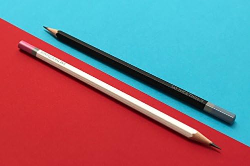 Mixed Pack of 2 Graphite Pencils by Say Nice Things Black White Design