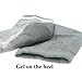 Makhry 2 Pairs Moisturising Silicone Gel Heel Socks for Dry Hard Cracked Skin Moisturizing Open Toe Comfy Recovery Socks (Black+Grey)