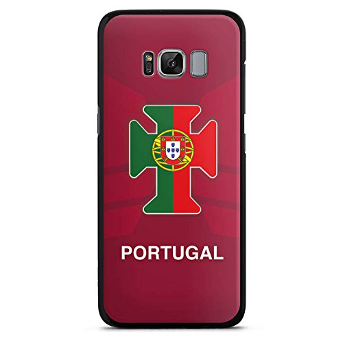 Samsung Galaxy S8 Plus Hülle Schutz Hard Case Cover Portugal EM Trikot Fußball Europameisterschaft
