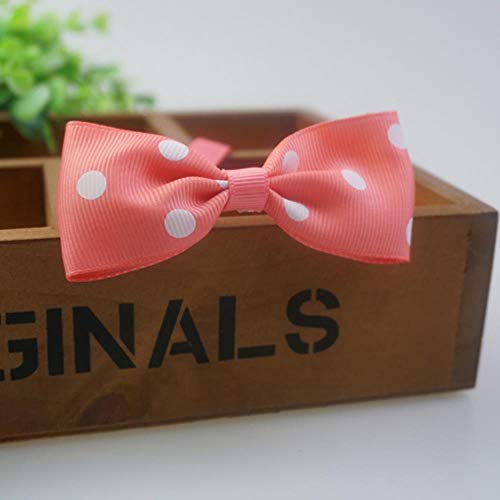 Zimo Papillon Motivo a Pois Fiocchi per Cani Simpatici Cani di Piccola Taglia Cravatte per Gatti Accessori per toelettatura Animali Domestici, Anguria Rossa, 21 cm-40 cm