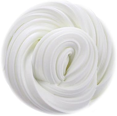Fluffy Slime White Fluffy Floam Slime Stress Relief Toy Scented Sludge Toy for Kids and Adults, Super Soft and Non-sticky, ASTM Certified