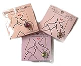  Dekolleté-Knopf Gr. Einheitsgröße, Amethyst, Topaz, Peridot