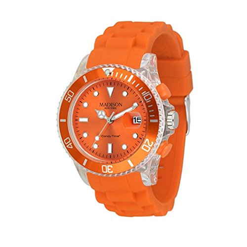 MADISON NEW YORK Unisex Uhr Candy Time® Flash Orange Onesize MADISON NEW YORK Unisex Uhr Candy Time® Flash Orange Onesize