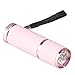 Sanwood 9 LED Portable Mini UV Gel Nail Polish Curing Dryer Lamp Beauty Tool (Pink)