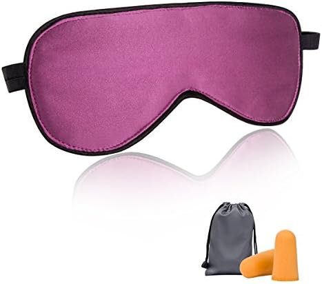 MLVOC Sleep Mask Silk Eye Mask for Sleeping, Lightweight Super-smooth Sleeping Mask for Women Night Blindfold Eye Shades