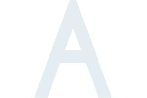 ‎1PEAK Buchstaben Aufkleber, wetterfest, einzelner Buchstabe "A", weiß, 10 cm (100mm) großgeschrieben