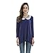 Bearsland Women's Maternity and Nursing Long Sleeves Tee Blue UK Size 14-16
