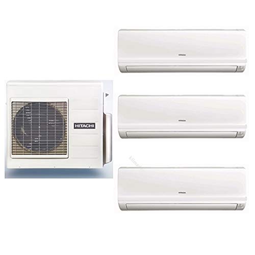 Trial split inverter HITACHI Multizone Premium R410A + 3 x Performance 7000 BTU climatizzatori a parete - RAM-53NP2B + RAK-18RPC