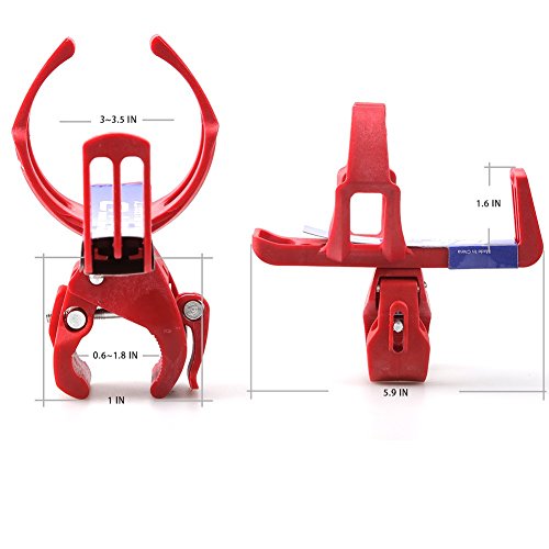 Magic Zone Einstellbare Fahrrad Fahrrad Aluminium Wasser Flasche Käfig Halter Rack - 3