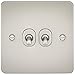Produktbild Knightsbridge FPAV2TOGPL 10 A 2G 2-Way Toggle Switch with Flat Plate - Pearl by Knightsbridge