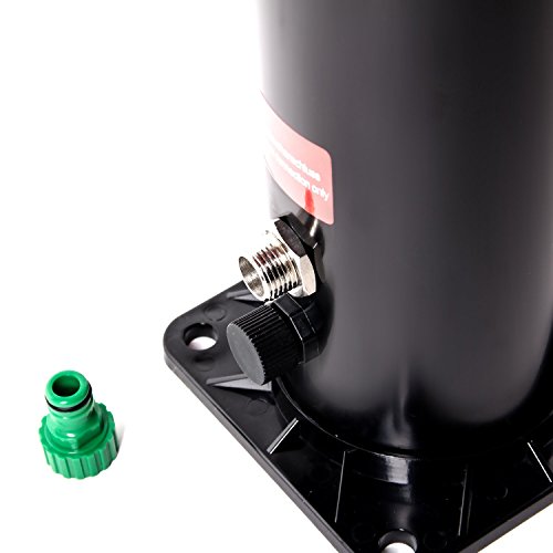 AquaSon 20L Gartendusche Solar Campingdusche Pooldusche Regenbrause Sommer Solardusche (+ ø 300 mm Steinkirch Duschkopf & Steinkirch Duscharm) - 4