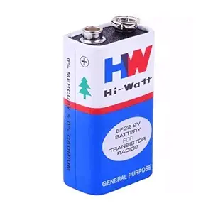 HI-WATT 9V Long Life Battery - Pack of 2