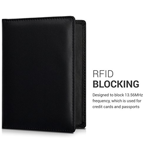 kwmobile Funda con bloqueo RFID para pasaporte y DNI estuche de cuero sint tico para tarjetas de cr dito - cubierta con tarjetero en negro reviews kwmobile Funda con bloqueo RFID para pasaporte y DNI estuche de cuero sint tico para tarjetas de cr dito - cubierta con tarjetero en negro