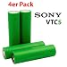 Produktbild Akkus Sony VTC5 US18650VTC5 mit 2600mAh 35A + 2 Schacht Ladegerät Efest, Menge:4 Stück