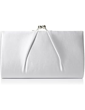 Swanky Swans Damen Mira Satin Classic Frame Bag Clutch, 5.1x12x20.8 cm