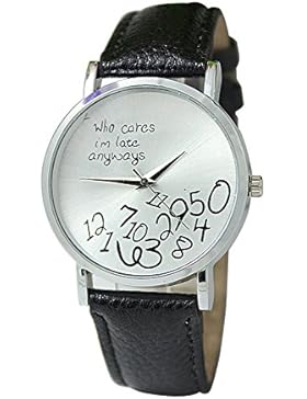 Armbanduhr - SODIAL(R) Unisex Uhr mit 