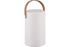 RL LIVE YOUR LIGHT Reality Leuchten LED Akku Außen Tischleuchte Aruba R57080101, Kunststoff weiß, ink. 1 Watt RBG LED mit Farbwechsel