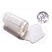 eBoot 2 Pieces Nail Art Stamper Plate and Scraper Set (Transparent)