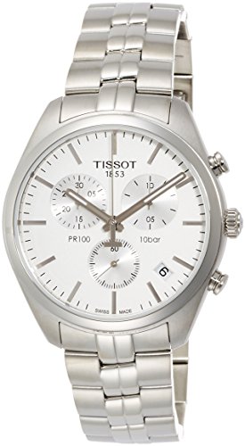 Tissot Reloj de hombre cuarzo cronógrafo correa de acero T1014171103100
