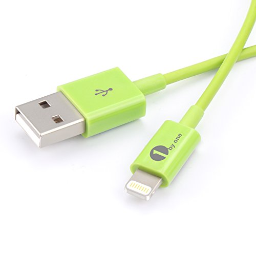 1Byone Charging cable for iPhone 1M (3.28ft) [Apple MFI Certified] Lightning to USB Cable for iPhone 7 7Plus, iPhone 6 6s, 6 Plus 6s Plus 5 5s Apple Cable Apple Lightning Cable-1-Year Limited Warranty, Green