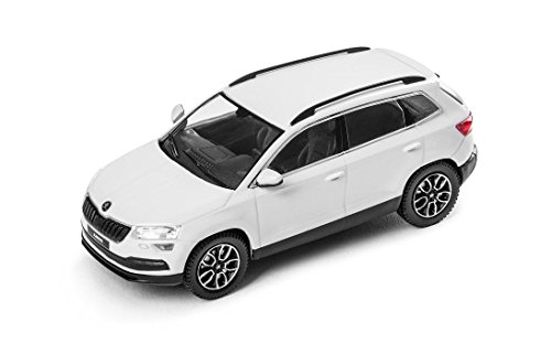 Preisvergleich Produktbild Skoda Karoq Modellfahrzeug 1:43, moonwhite - 5A7099300S9R