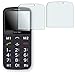 Produktbild 2 x Golebo Displayschutzfolie für Bea-fon SL320 Displayschutz Schutzfolie Folie "Crystal Clear" - Unsichtbar MADE IN GERMANY