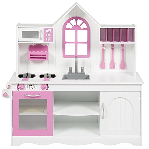 Preisvergleich Produktbild TZ-D1441 Kinderküche Spielküche aus Holz für Kinder