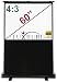 Produktbild Luxburg Mobile Kofferleinwand Boden Leinwand 122x91 cm (Diagonale ca. 60 Zoll / 153 cm) Full HD 3D Projektor Leinwand tragbar, mattweiße Oberfläche, Modell 2015